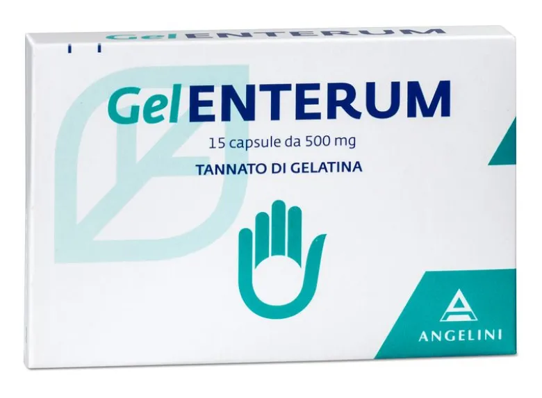 Gelenterum Adulti Tannato Gelatina 15 Capsule 500mg