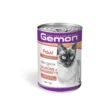 Gemon Bocconcini Salmone E Gamberetti Cibo Umido Gatti Adulti Barattolo 400 g