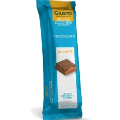 Giusto Senza Zucchero barretta di cioccolato al latte 42g
