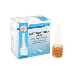 Glicerolo adulti 6,75g soluzione rettale 6 contenitori monodose Sella