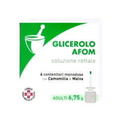 Glicerolo Afom Soluzione Rettale per adulti 6 contenitori monodose 6,75g