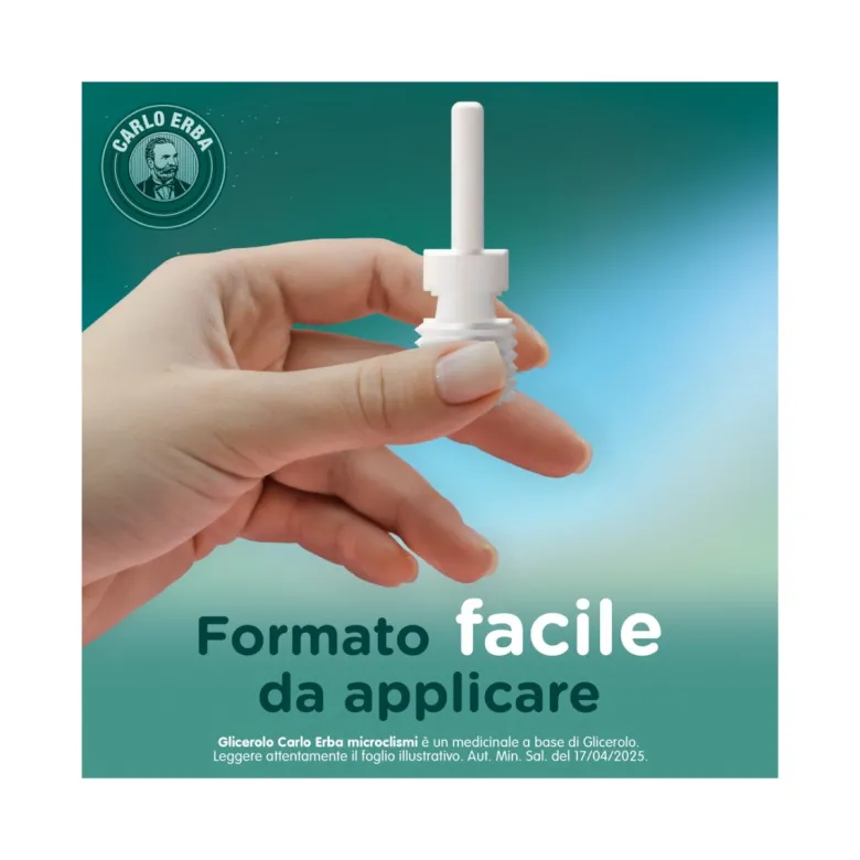 Glicerolo Carlo Erba Adulti 6,75g soluzione rettale 6 contenitori monodose con camomilla e malva