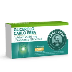 Glicerolo Carlo Erba 18 Supposte Adulti 2250mg