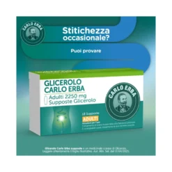 Glicerolo Carlo Erba 18 Supposte Adulti 2250mg