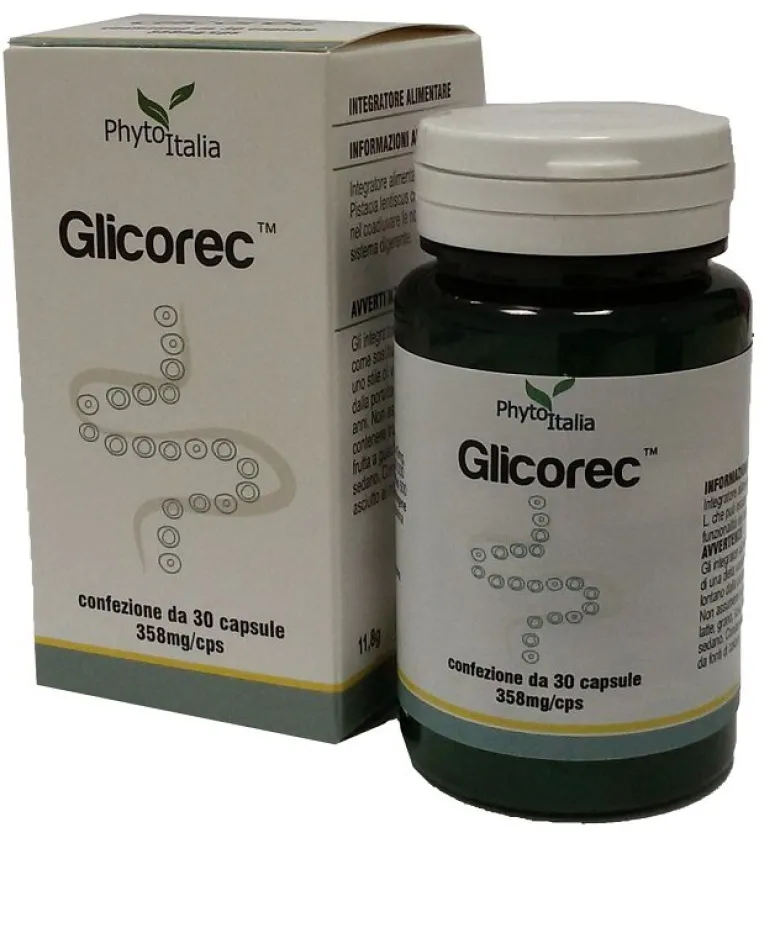 Glicorec integratore alimentare utile per la digestione 30 capsule