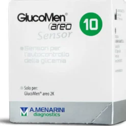 Glucomen Strisce Areo Sensor Analisi Glucosio 10 Pezzi