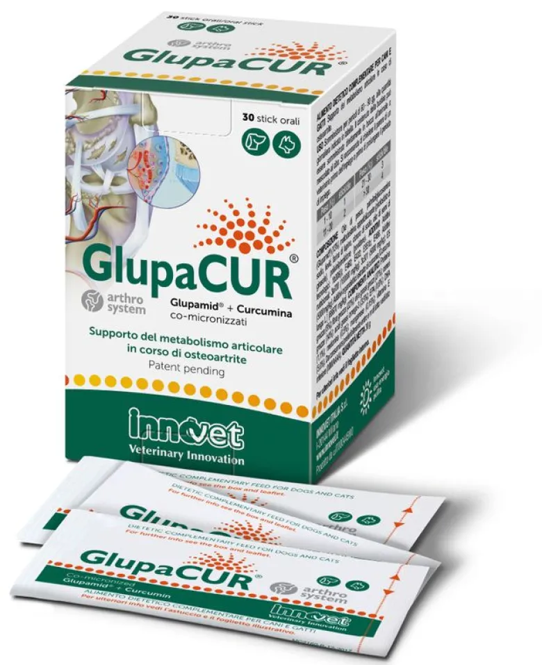 Glupacur per cani e gatti di ogni età affetti da osteoartrite 30 stick orali