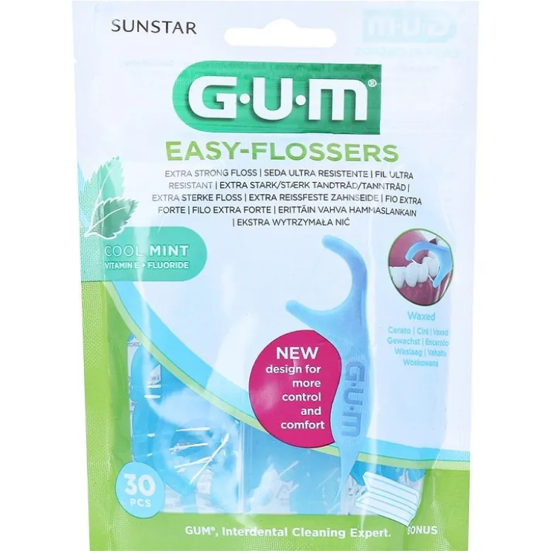 Gum Easy Flossers forcella dentale monouso gusto menta fresca 30 pezzi