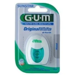 Gum Original White + Fluoride filo interdentale sbiancante 30 mt