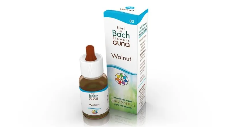 Guna Fiori di Bach Walnut - flessibilità ed accettazione del nuovo N°33