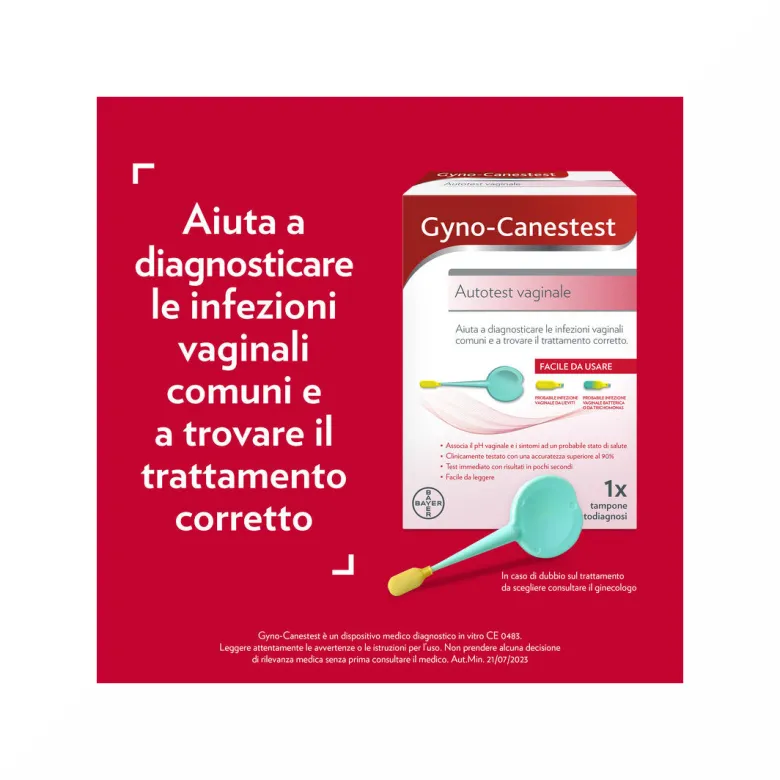 Gyno-Canestest Autotest Vaginale Diagnosi Infezioni 1 Tampone
