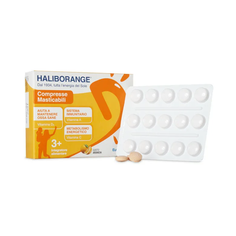 Haliborange 30 Compresse Masticabili - Integratore Vitamine Bambini