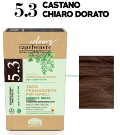 Helan Capelvenere Colours Tinta Permanente per capelli 5.3N Castano chiaro dorato
