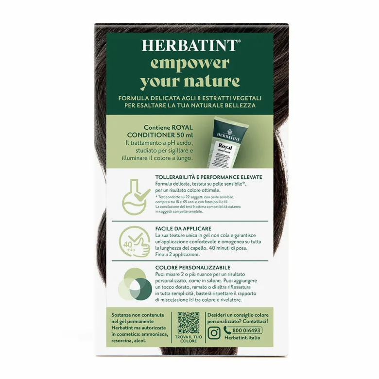 Herbatint Gel Colorante Permanente 3N Castano Scuro 170ml