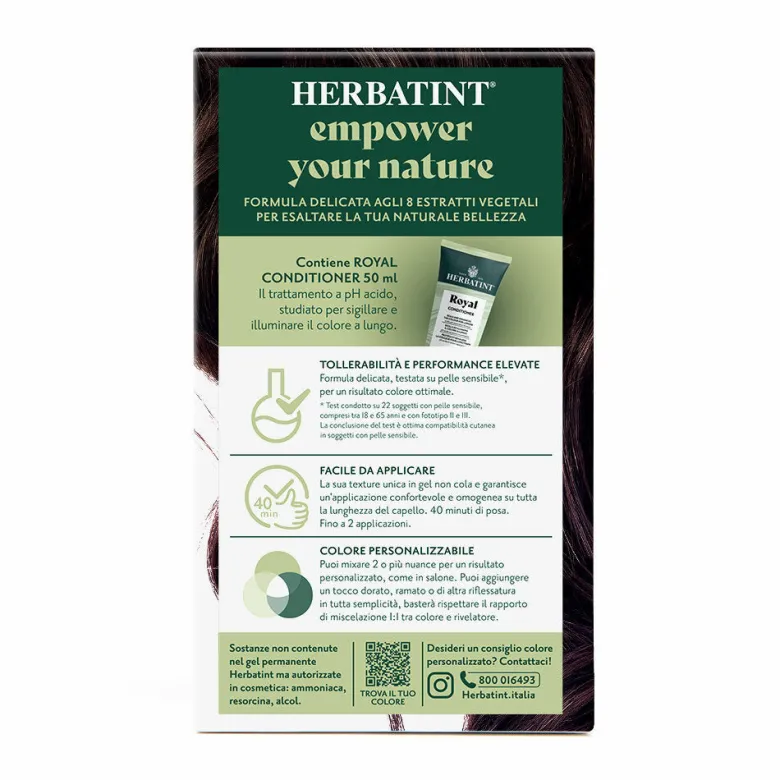Herbatint Gel Colorante Permanente 4M Castano Mogano 170ml