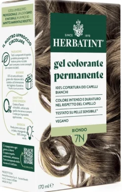 Herbatint Tinta Capelli Gel Permanente 7N Biondo 170 ml
