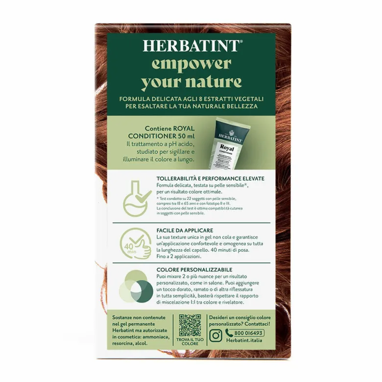 Herbatint Tintura Per Capelli Gel Permanente 7R Biondo Ramato 170ml