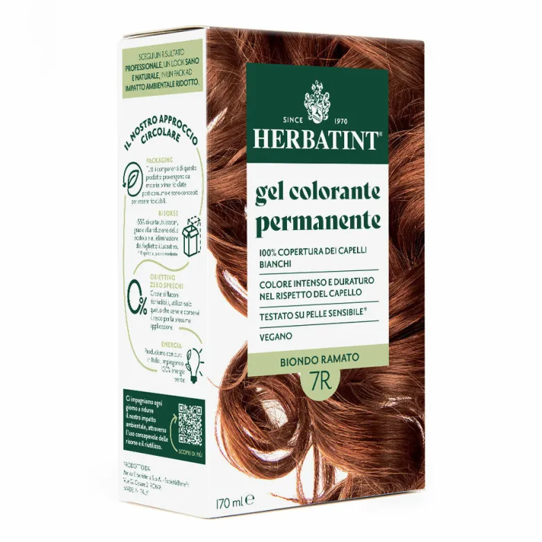Herbatint Tintura Per Capelli Gel Permanente 7R Biondo Ramato 170ml