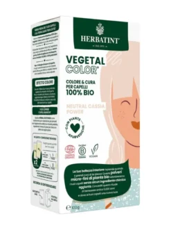 Herbatint Vegetal Color Tinta per capelli 100% Vegetale e bio NEUTRAL CASSIA POWER Henné neutro 100g