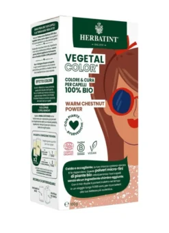 Herbatint Vegetal Color Tinta per capelli 100% Vegetale e bio WARM CHESTNUT POWER Castano caldo 100g