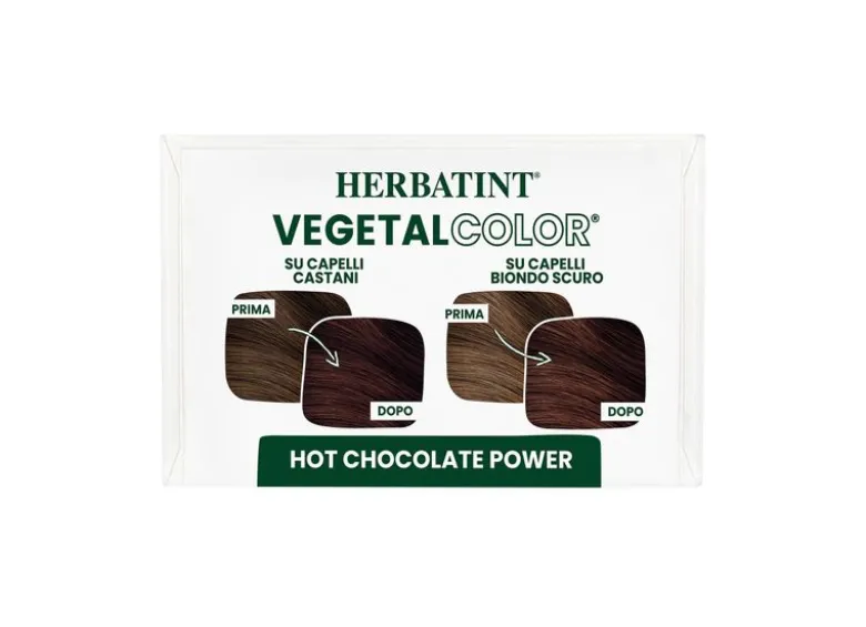 Herbatint Vegetal Color Tinta per capelli 100% Vegetale e bio HOT CHOCOLATE POWER Cioccolato 100gr