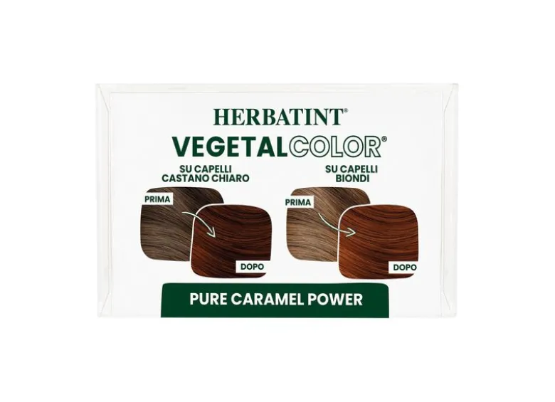 Herbatint Vegetal Color Tinta per capelli 100% Vegetale e bio PURE CARAMEL POWER Caramello 100gr