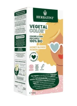 Herbatint Vegetal Color Tinta per capelli 100% Vegetale e bio HONEY BLONDEPOWER Biondo Miele 100gr