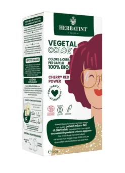 Herbatint Vegetal Color Tinta per capelli 100% Vegetale e bio CHERRY RED POWER Ciliegia 100gr