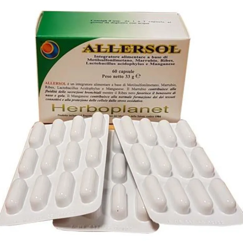 Herboplanet Allersol benessere di gola e naso 60 compresse