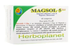 Herboplanet Magsol 5 Plus integratore di magnesio e betacarotene 60 compresse