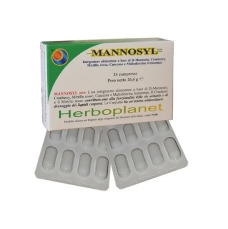 Herboplanet Mannosyl New benessere delle vie urinarie 24 compresse