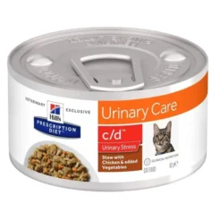 Hill's Prescription Diet C/D Urinary Stress Spezzatino Pollo E Verdure Gatti Lattina 82g