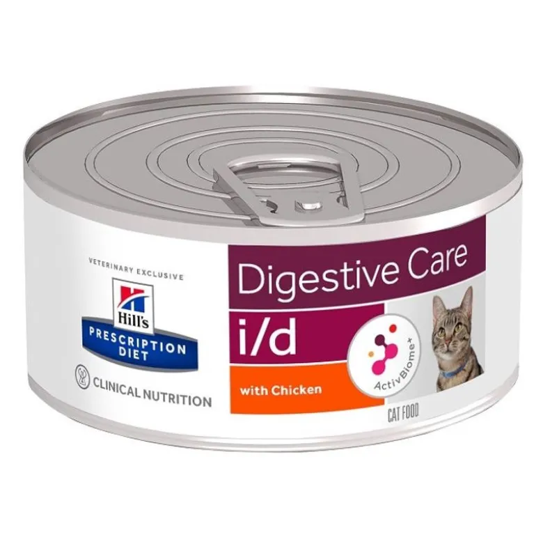 Hill's Prescription Diet I/D Digestive Care Gatto Pollo Lattina 156g