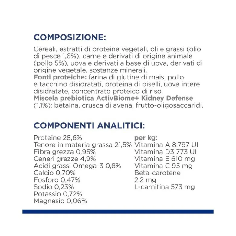 Hill's Prescription Diet K/d Alimento Per Gatti Con Pollo 3kg
