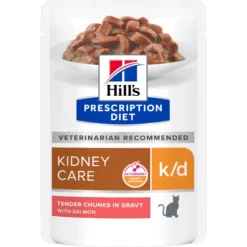 Hill's Prescription Diet K/D Kidney Care Bocconcini Salmone Per Gatti Bustina 85g
