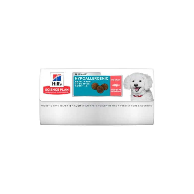 Hill's Science Plan Hypoallergenic Al Salmone Cibo Secco Cani Adulti Taglia Small Sacco 1,5kg