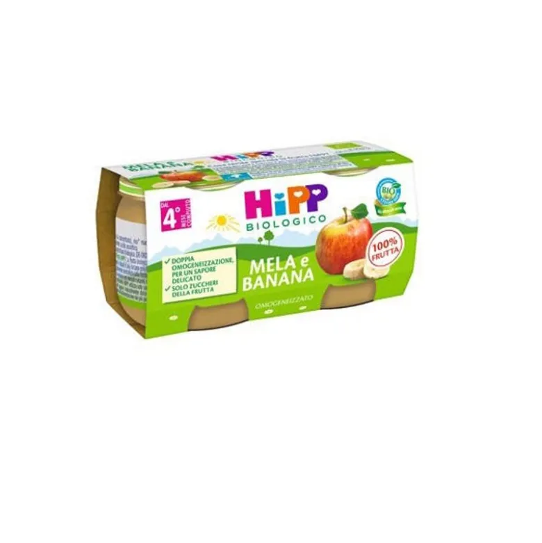 Hipp Bio omogeneizzato mela e banana 2x80g