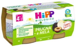 Hipp Bio Omogeneizzato Prugna e Mela 2x80g