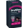 Huggies Drynites Girl Pyjama Pants Teen 27-57Kg 8-15 Anni 9 Pezzi