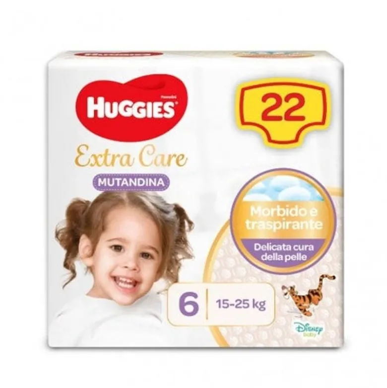 Huggies Extra Care Pannolone Mutandina Base Taglia 6 22 Pezzi