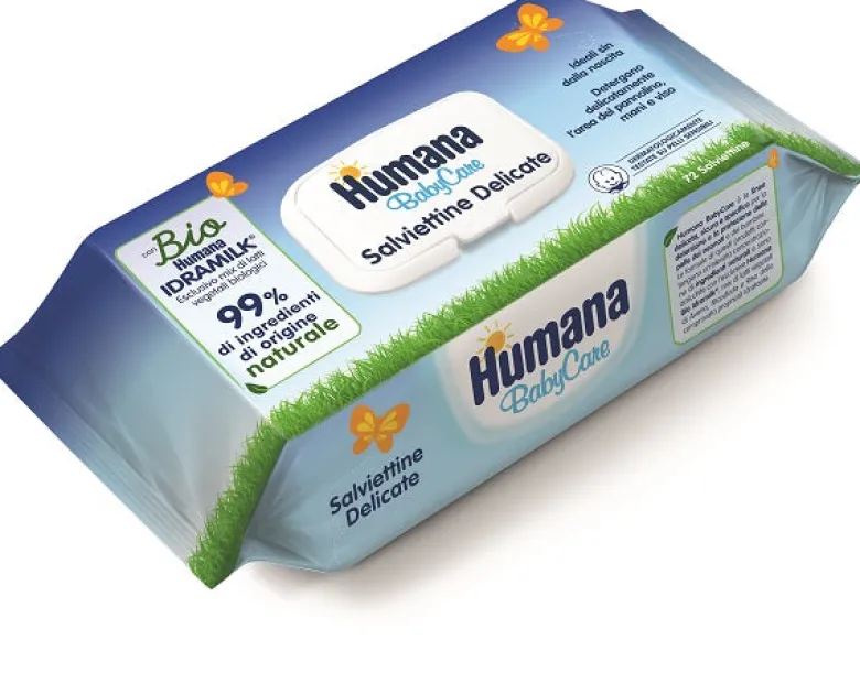 Humana Baby Care Salviette 72 Pezzi