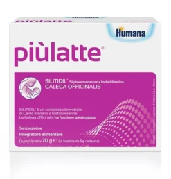 Humana Piùlatte integratore allattamento 14 bustine gusto mango
