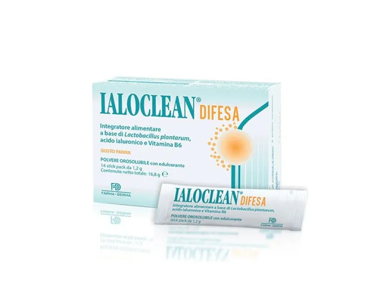Ialoclean Difesa per il sistema immunitario gusto panna 14 stick pack