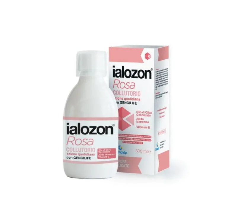 Ialozon Rosa Collutorio per la prevenzione quotidiana del cavo orale di adulti e bambini 300ml