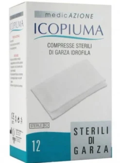 Icopiuma Medicazione compresse sterili di garza 36x40 cm 12 pezzi