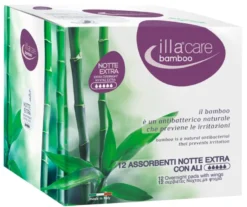 Illacare Bamboo Notte Extra 12 Assorbenti Con Ali
