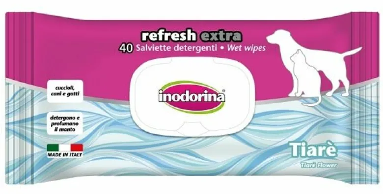 inodorina refresh extra Salviette detergenti ai fiori di Tiarè