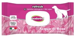 Inodorina Refresh Salviette Detergente All'Acqua Di Rose 40 Pezzi