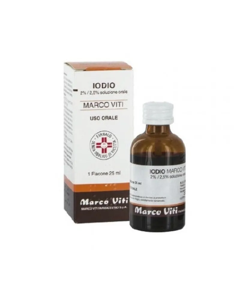 Iodio os Soluz mv 2%/2,5% Soluzione Orale 1 Flacone 25 ml
