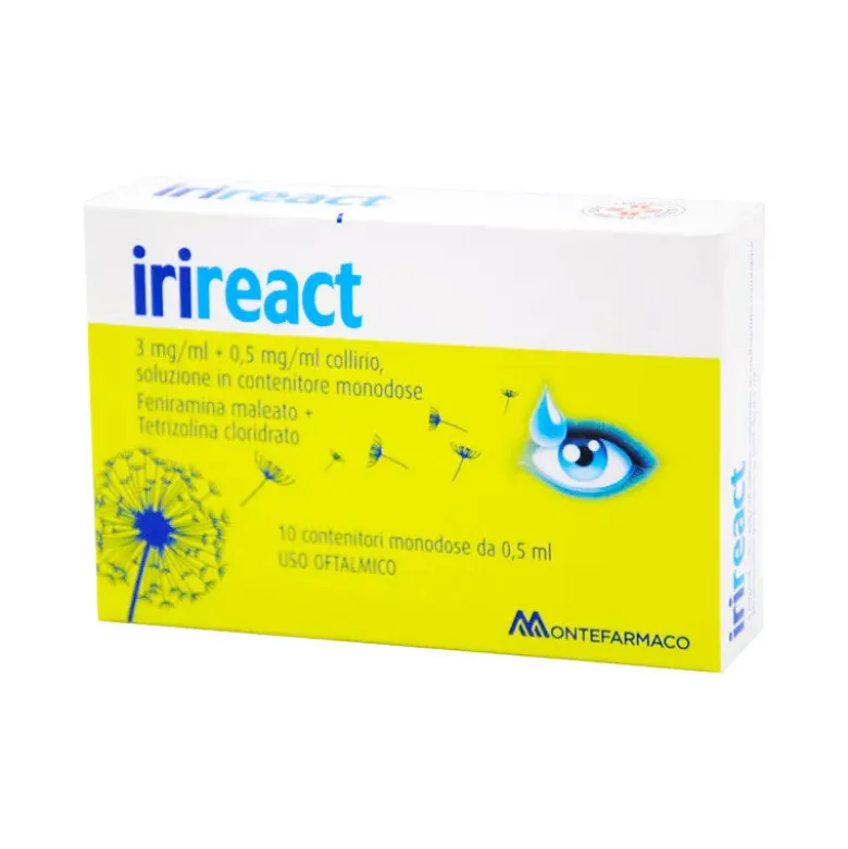 Irireact 3mg/ml + 0,5mg/ml collirio 10 contenitori monodose